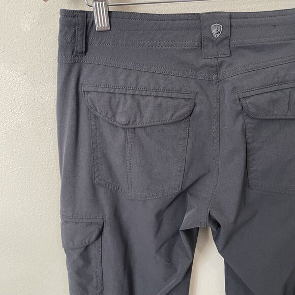 Kuhl Freeflex Roll-Up Pant Womens 4 Dark Grey Hiking Outdoors Activewear UPF - Picture 9 of 16